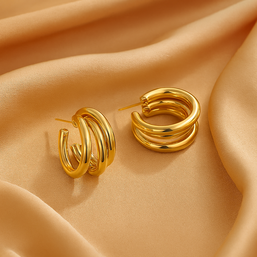 Cascada Earrings (Gold)