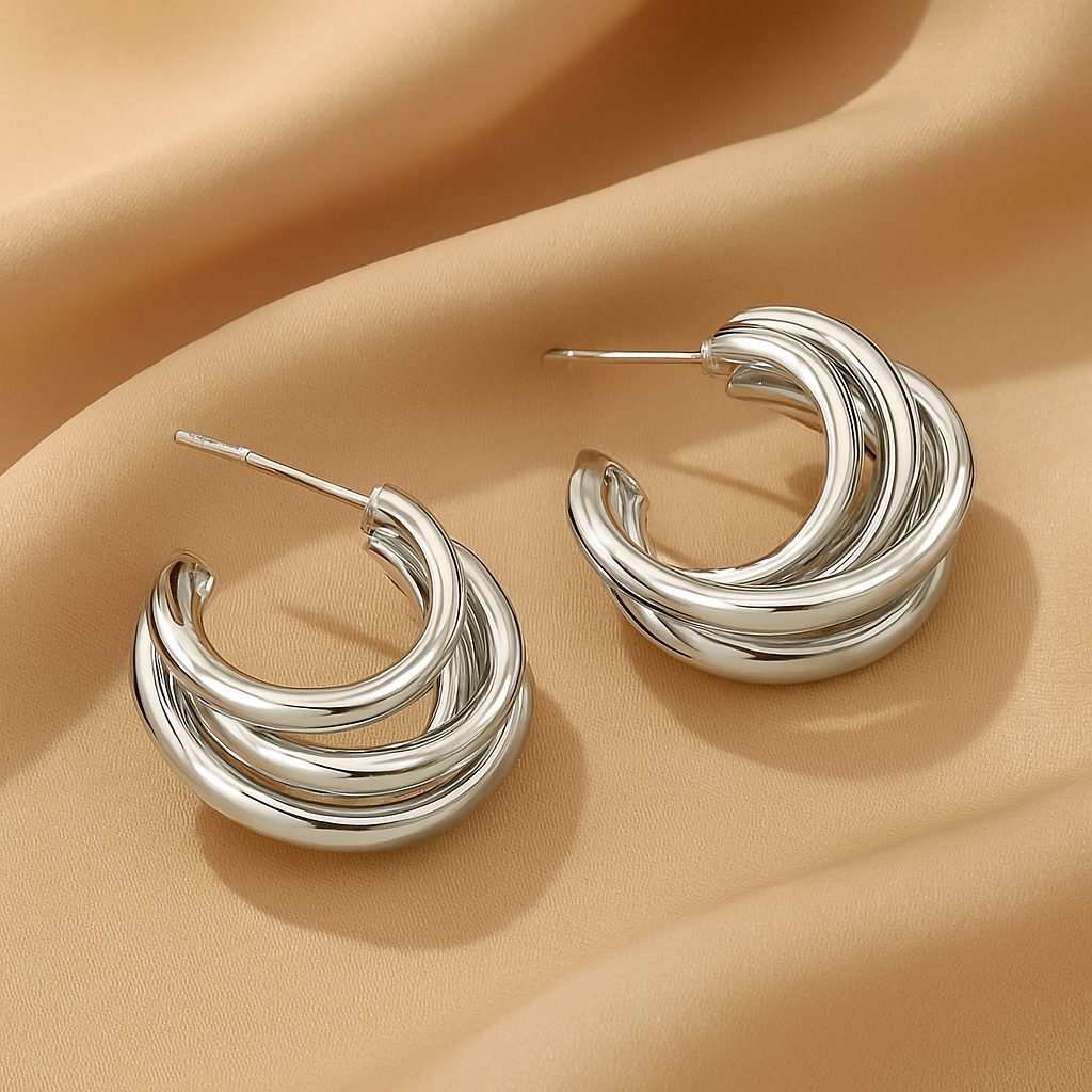 Cascada Earrings (Silver)