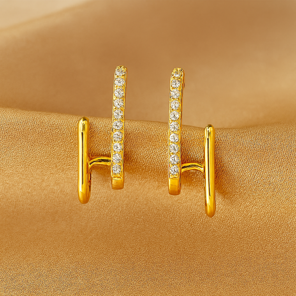 Nova Arc Earrings (Gold)
