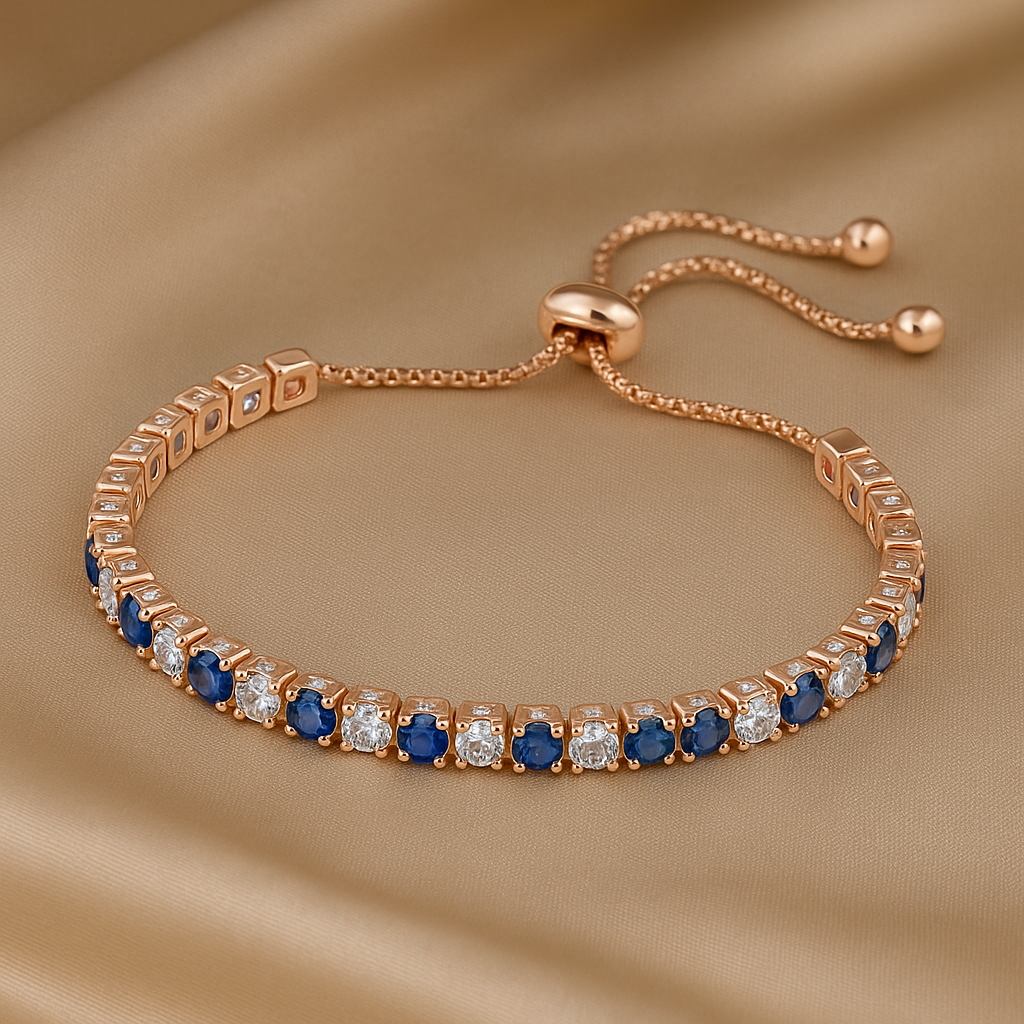 Celeste Tennis Bracelet (Rose Gold)