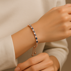 Celeste Tennis Bracelet (Rose Gold)
