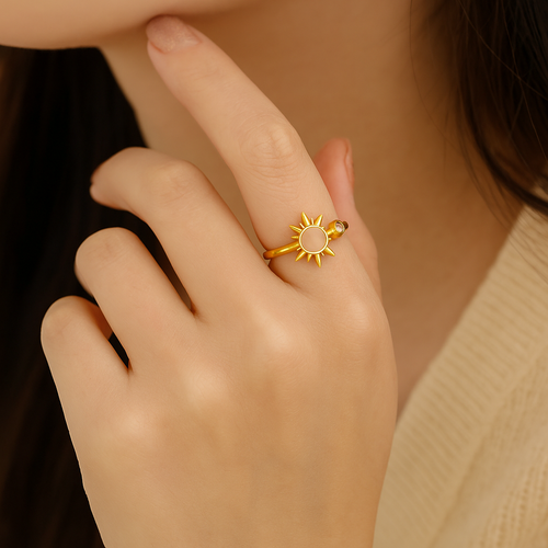 Solar Glow Ring (Gold)